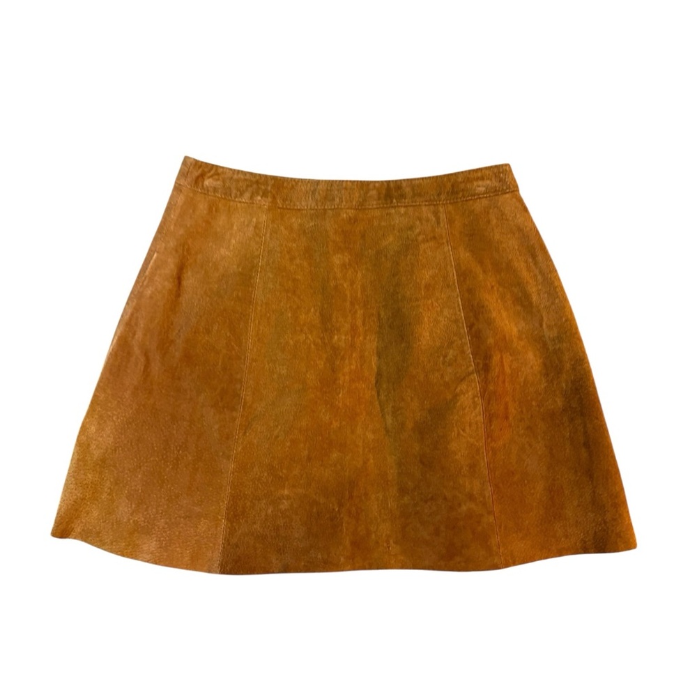 FOREVER 21 Y2K Suede Mini Skirt in Sz M - Picture 3 of 5